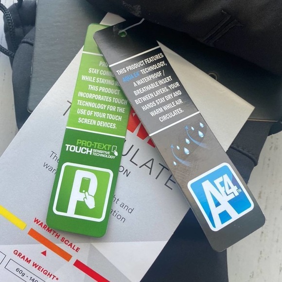 Nwt- IGLOO 3M Thinsulate Waterproof Pro-Text Ski Gloves Size S/M in Black - Picture 7 of 7